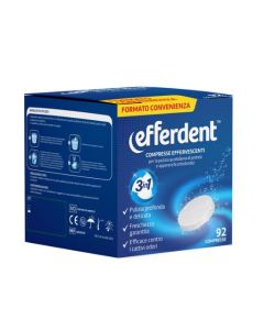 Efferdent – 92 Compresse Effervescenti per Pulizia Profonda di Protesi Dentali e Apparecchi