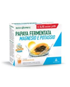 Energya Papaya Magnesio e Potassio – 14 Bustine per Energia, Reidratazione e Benessere Cellulare