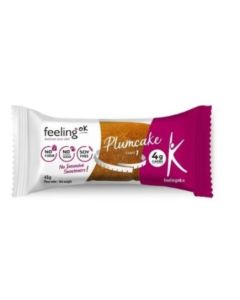 FeelingOk Start 1 Plum Cake Mandorla 45 g – Snack Proteico Low‑Carb
