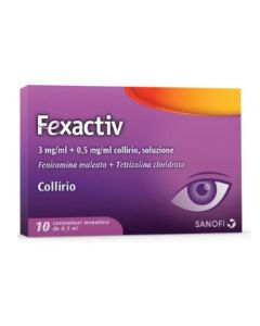 Fexactiv Collirio Monodose 10 Flaconcini da 0,5 ml – Lubrificante Oculare