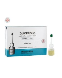  Glicerolo Marco Viti Adulti 6,75g - Soluzione Rettale 6 Contenitori Monodose con Camomilla e Malva
