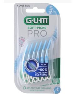 GUM Soft‑Pick Pro Small – 30 pezzi, scovolini interdentali in gomma ultra-delicati