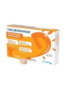 Haliborange 30 Compresse Masticabili – Integratore Vitamine D3, A, C gusto arancia
