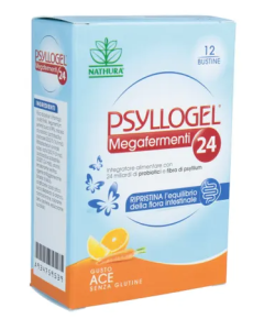 Psyllogel Megafermenti 24 Integratore Fermenti Lattici Gusto ACE 12 Bustine
