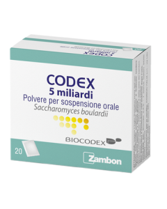 Codex 5 miliardi 250 mg Saccharomyces boulardii 20 Bustine
