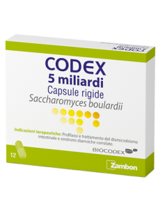 Codex 5 miliardi Saccharomyces boulardii 250 mg 12 Capsule