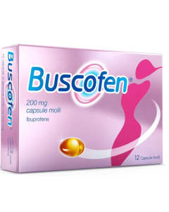 Buscofen 200 mg Con Ibuprofene Analgesico Contro Dolori Da Ciclo 12 Capsule Molli