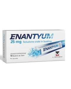 Enantyum 25mg Soluzione Orale Liquida In Bustina 10x10ml