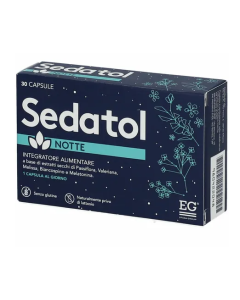 Sedatol Notte Integratore Per Il Sonno e Jet lag 30 Capsule