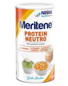 Meritene Protein Neutro Polvere Integratore Proteine Vitamine e Minerali 270 g 80%