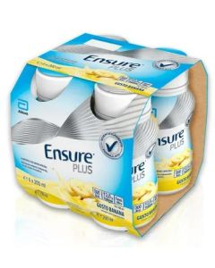 Ensure Plus Alimento a Fini Medici Speciali Ipercalorico Banana 4x200ml
