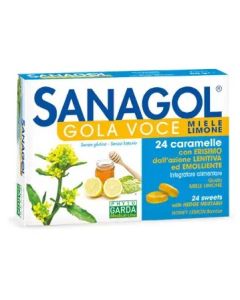 Sanagol Gola Voce Gola Voce Erisimo Caramelle Balsamiche Miele E Limone 24 Pezzi