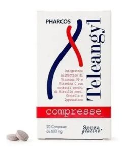Pharcos Teleangyl Integratore Fragilità Vascolare 20 Compresse 600 mg