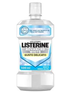 Listerine Advanced White Collutorio Gusto Delicato 500 ml