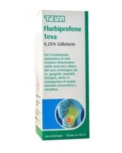 Flurbiprofene Teva 0,25% Collutorio Antinfiammatorio 160 ml