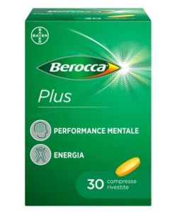 Berocca Plus Integratore Vitamine e Minerali per Energia, Concentrazione e Memoria, 30 Compresse