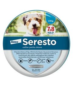 Seresto Collare Antiparassitario Per Cani Meno di 8 Kg