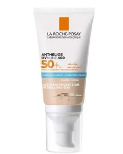 La Roche Posay Anthelios Uvmune 400 Crema Idratante colorata che Offre Protezione Estrema da UVA Ultra Lunghi 50+ 50ML