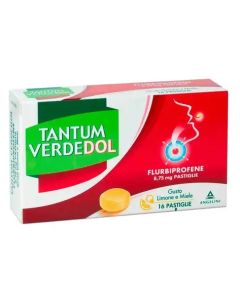Tantum Verdedol 8,75mg Flurbiprofene Gusto Limone e Miele 16 Pastiglie