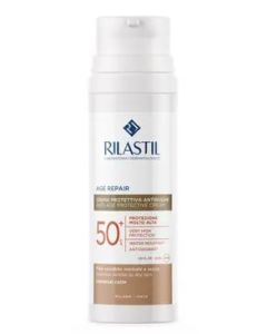 Rilastil Fotoprotezione 365 Age Repair Protezione Solare Viso Anti-Invecchiamento SPF 50+ Colorata 50 ml