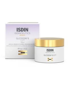 Isdin Isdinceutics Glicoisdin 8 Soft Crema Viso con Effetto Peeling Anti Rughe 50 ml