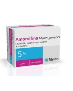 Amorolfina Mylan 5% Smalto Antimicotico Per Unghie 2,5 ml