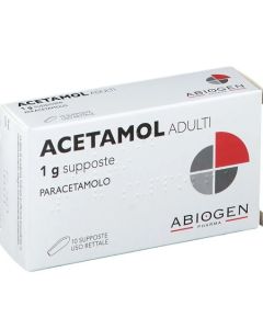 Acetamol Adulti 1 gr Paracetamolo 10 Supposte