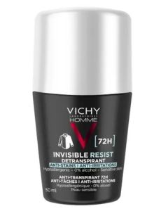 Vichy Homme Invisible Resist Deodorante Antitraspirante Efficacia 72h 50ml