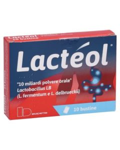 Lacteol Polvere Fermenti Lattici 10 miliardi Lactobacillus LB 10 Bustine