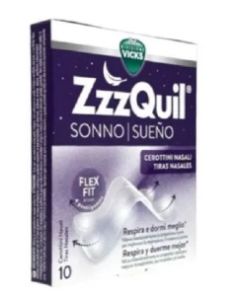 Vicks Zzz Quil Sonno cerottini nasali per dormire e respirare meglio 10 pezzi