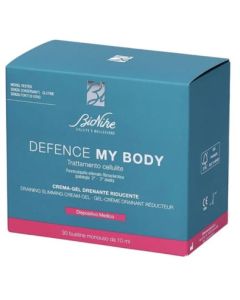 Bionike Defence My Body Crema Gel Drenante Riducente - Trattamento anti cellulite - 30 buste