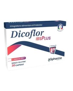 Dicofarm Dicoflor - IBSPlus Integratore alimentare a base di probiotici, 30 Capsule