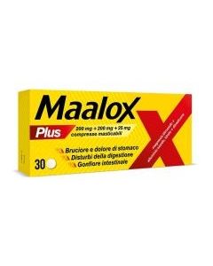 Maalox Plus antiacido e antigonfiore 30 compresse masticabili