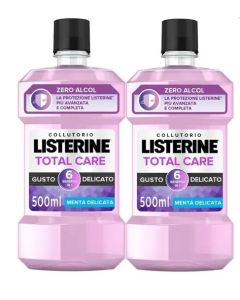 Listerine Total Care Collutorio Gusto Delicato 2x500ml