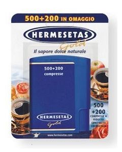 HERMESETAS Gold Dolcificante 500+200 cpr 35gr
