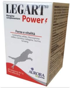 Legart Power Mangime Complementare Forza/Vitalità Cani 60 Compresse