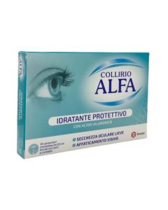 Dompé Alfa - Collirio Idratante Protettivo con Acido Ialuronico, 10 flaconcini