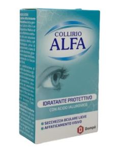 Dompé Alfa - Collirio Idratante Protettivo con Acido Ialuronico, 10ml