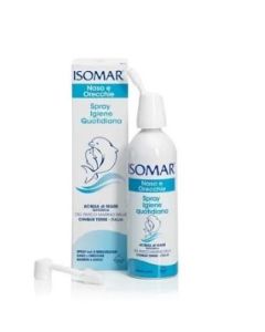 Isomar Spray Igiene Quotidiana 100 ml – acqua di mare isotonica per naso e orecchie con doppio erogatore
