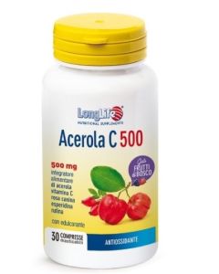 LongLife Acerola C500 FrutBos® – 60 compresse di Vitamina C