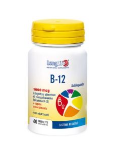 LongLife B12 1000 mcg 60 tavolette – integratore per energia e sistema nervoso

