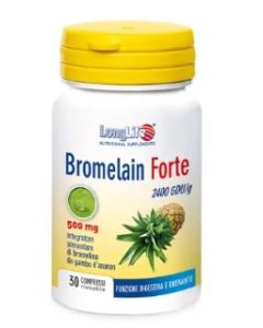 LongLife Bromelain Forte 30 compresse integratore enzima bromelina da ananas

