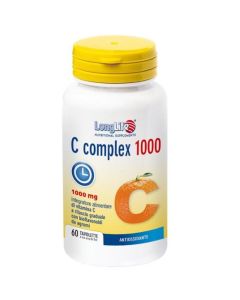 LongLife C Complex 1000 TR – Integratore di Vitamina C a rilascio prolungato da 60 tavolette

