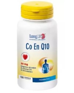 LongLife Co En Q10 20mg 100 Compresse – Energia, Cuore e Antiossidante Naturale