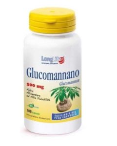 LongLife Glucomannano 100 capsule – Fibra Solubile per Peso, Colesterolo e Intestino
