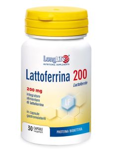 LongLife Lattoferrina 200 - Integratore per le difese immunitarie - 30 capsule

