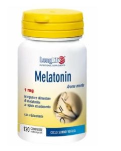 LongLife Melaton 1mg Men – 120 Tavolette per Sonno Naturale e Ritmo Circadiano
