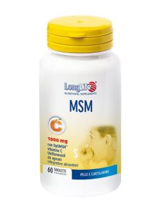 LongLife MSM 1000 mg – 60 tavolette Integratore per articolazioni e pelle