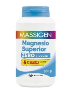 Massigen Magnesio Superior Zero Zuccheri - Integratore Alimentare, 300g