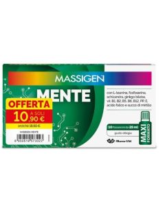 Massigen Mente – Energia Mentale e Concentrazione – 10 Flaconcini da 10ml